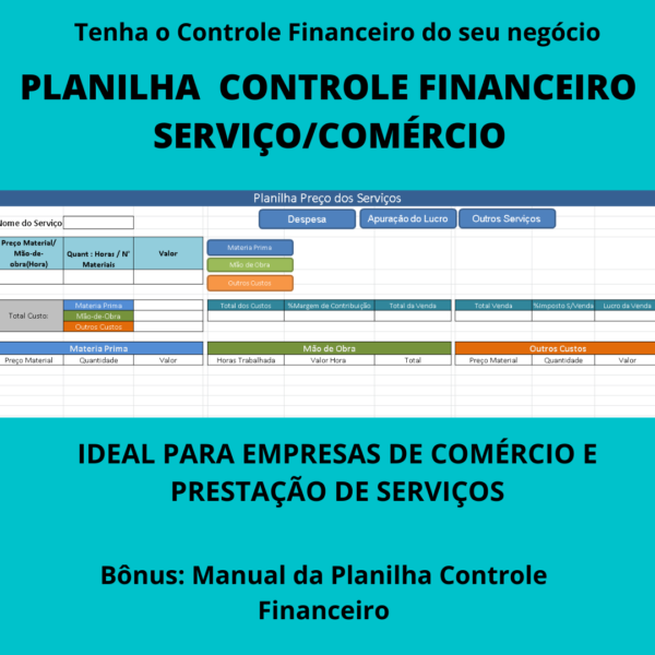 PLANILHA CONTROLE FINANCEIRO